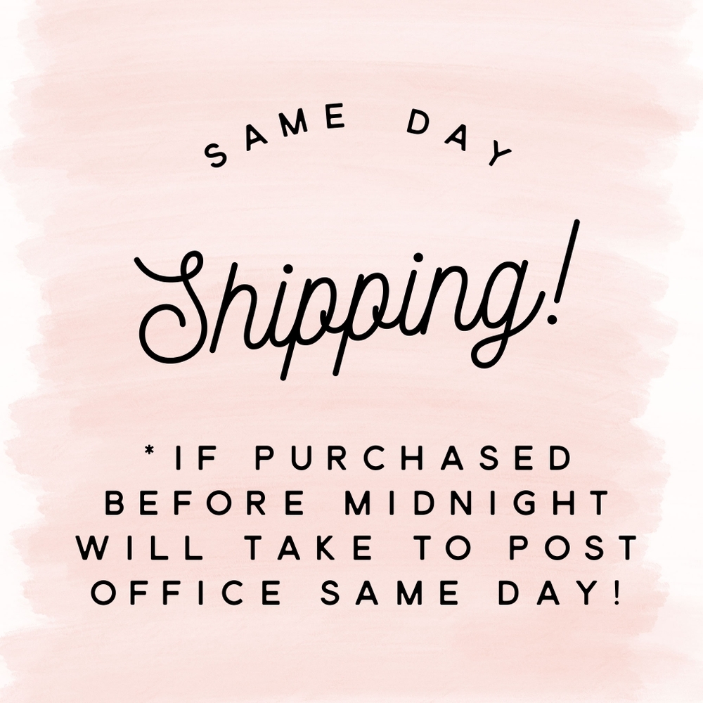 Same day shipping!